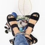 Sandale Dama cu Platforma WL219 Negru » MeiMei.Ro