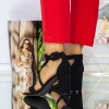 Sandale Dama cu Toc Gros XKK522 Negru Mei