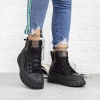 Pantofi Sport Dama cu Platforma M2022-2 Negru Fashion