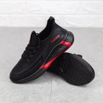 Pantofi Sport Barbati 758 Negru-Rosu Fashion