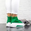 Pantofi Sport Dama cu Platforma 2XJ61 Verde Mei
