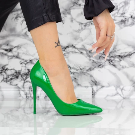 Pantofi Stiletto 2YZ1 Verde » MeiMei.Ro