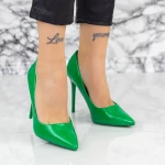 Pantofi Stiletto 2YZ1 Verde » MeiMei.Ro