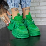 Pantofi Sport Dama 22121 Verde » MeiMei.Ro