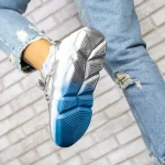 Pantofi Sport Dama cu Platforma M0182-104 Argintiu » MeiMei.Ro