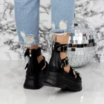 Sandale Dama cu Platforma 2WH3 Negru » MeiMei.Ro