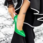 Pantofi Stiletto 2DC8 Verde » MeiMei.Ro