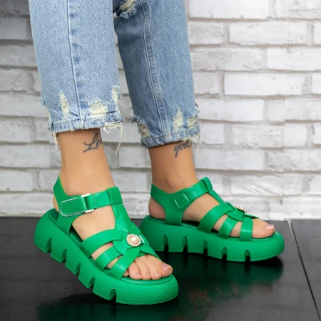 Sandale Dama K135 Verde » MeiMei.Ro