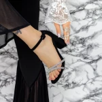 Sandale Dama cu Toc gros 2XKK31 Negru » MeiMei.Ro