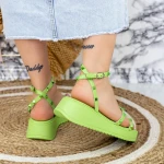 Sandale Dama 2WS13 Verde » MeiMei.Ro