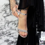 Sandale Dama cu Toc gros 2XKK28 Argintiu » MeiMei.Ro