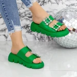Papuci Dama 2WS10 Verde » MeiMei.Ro