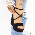 Sandale Dama cu Platforma 2HXS21 Negru » MeiMei.Ro