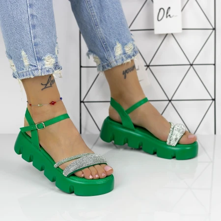 Sandale Dama 2HXS17 Verde » MeiMei.Ro