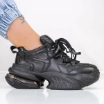 Pantofi Sport Dama cu Platforma 9915 Negru » MeiMei.Ro