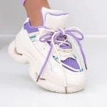 Pantofi Sport Dama cu Platforma 2150 Mov » MeiMei.Ro