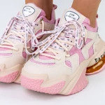 Pantofi Sport Dama cu Platforma B99915-1 Roz » MeiMei.Ro