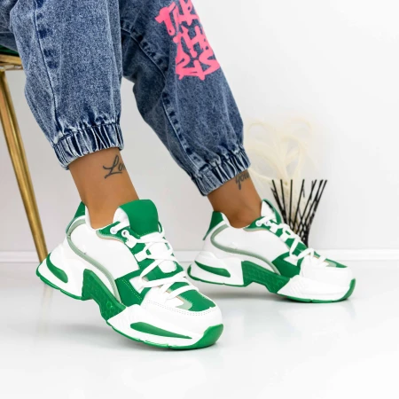 Pantofi Sport Dama 3WL7 Verde » MeiMei.Ro