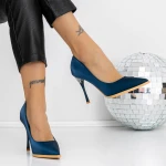 Pantofi Stiletto 3DC27 Albastru » MeiMei.Ro