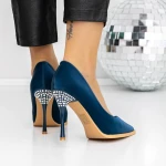 Pantofi Stiletto 3DC27 Albastru » MeiMei.Ro