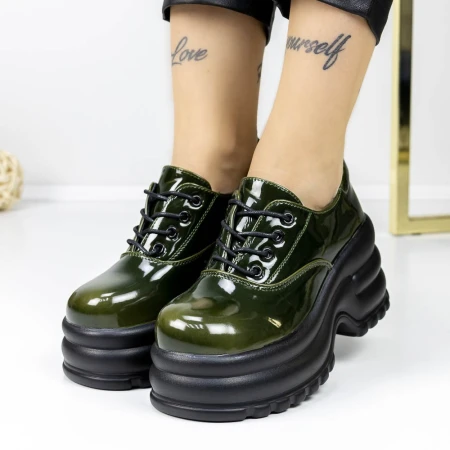 Pantofi Casual Dama 3WL168 Verde » MeiMei.Ro