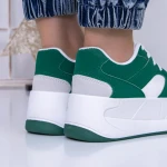 Pantofi Sport Dama cu Platforma 3XJ113 Verde » MeiMei.Ro