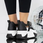 Pantofi Sport Dama cu Platforma 3WL100 Negru » MeiMei.Ro