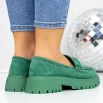Pantofi Casual Dama 3LN2 Verde » MeiMei.Ro