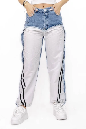 Pantaloni Dama 1938 Alb-Albastru Kikiriki