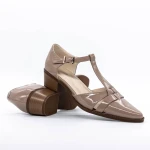 Sandale Dama cu Toc gros K6052-8130 Roz » MeiMei.Ro