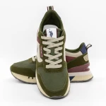 Pantofi Sport Barbati BUZZY001A Verde olive-Bordo » MeiMei.Ro