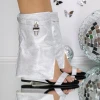 Sandale Dama cu Platforma 3JF21 Argintiu | Mei