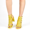 Sandale Dama cu Toc XKK157 Yellow Mei