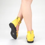 Sandale Dama cu Toc QZL231 Yellow Mei