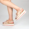 Sandale Dama cu Toc si Platforma GZXY3 Pink Mei