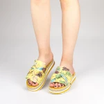 Papuci Dama cu Platforma YFF1 Yellow Mei