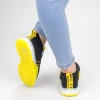 Pantofi Sport Dama YKQ70 Black-yellow Mei