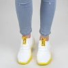 Pantofi Sport Dama YKQ70 White-yellow Mei