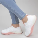 Pantofi Sport Dama YKQ70 White-pink Mei