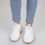 Pantofi Sport Dama YKQ70 White-pink Mei