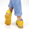 Pantofi Sport Dama cu Platforma SZ212 Yellow Mei