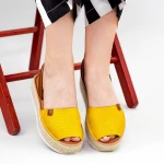 Sandale Dama cu Platforma WH1932 Yellow Mei