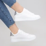 Pantofi Sport Dama WS173 White-silver Mei