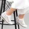 Pantofi Sport Dama cu Platforma SZ257 White Mei