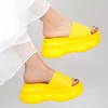 Papuci Dama cu Platforma WLGH15 Yellow Mei