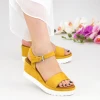 Sandale Dama cu Platforma YL7 Yellow Mei