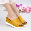Papuci Dama cu Platforma YL6 Yellow Mei