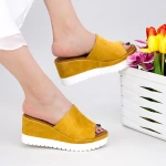 Papuci Dama cu Platforma YL6 Yellow Mei