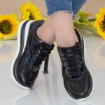 Pantofi Sport Dama cu Platforma SZ255 Black Mei