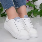Pantofi Sport Dama YKQ190 White-Grey Mei